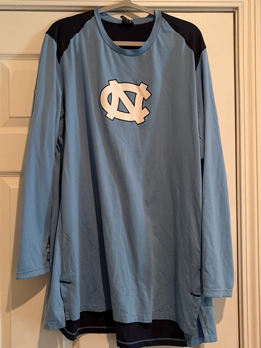 Jordan Light Blue and Navy Dri-FIT Logo Tee
